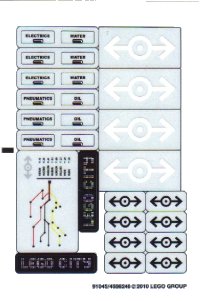 LEGO part Sticker Sheet for Set 7938 - (91045/4586246) 7938stk01