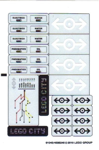 LEGO onderdeel Sticker Sheet for Set 7938 - (91045/4586246) (7938stk01)