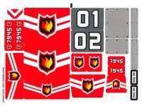 LEGO onderdeel Sticker Sheet for Set 7945 - (58604/4500820) 7945stk01