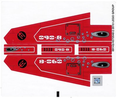 LEGO onderdeel Sticker Sheet for Set 8060 - (89143/4570548) (8060stk01)