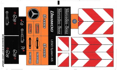 LEGO onderdeel Sticker Sheet for Set 8110, Sheet 1 - (95746/4622303) (8110stk01)