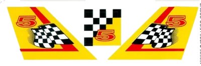 LEGO onderdeel Sticker Sheet for Set 8225 - (169695) (8225stk01)