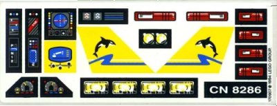 LEGO onderdeel Sticker Sheet for Set 8286 - (170907) (8286stk01)