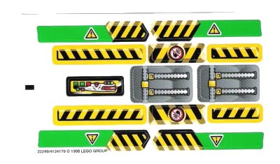 LEGO onderdeel Sticker Sheet for Set 8446 - (22249/4124179) (8446stk01)