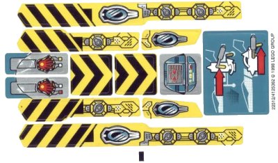 LEGO onderdeel Sticker Sheet for Set 8450 - Sheet 1 (22512/4125362) (8450stk01)