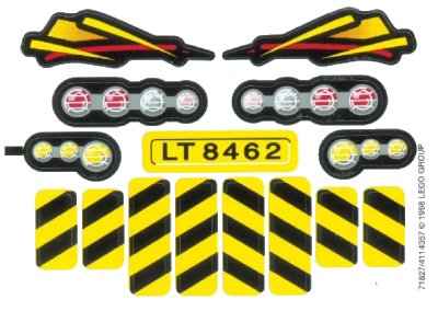LEGO onderdeel Sticker Sheet for Set 8462 - (71827/4114357) (8462stk01)