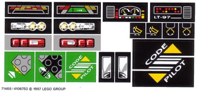 LEGO onderdeel Sticker Sheet for Set 8479 - (71469/4106753) (8479stk01)