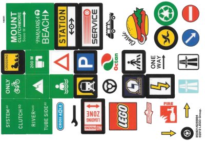 LEGO onderdeel Sticker Sheet for Set 853921, Sheet 3 - (853921/6255894) (853921stk03)