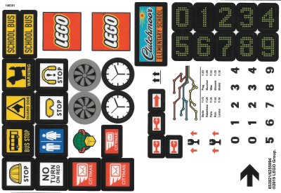 LEGO onderdeel Sticker Sheet for Set 853921, Sheet 4 - (853921/6255894) (853921stk04)