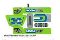 LEGO part Sticker Sheet for Set 8663 - (54390/4284044) 8663stk01