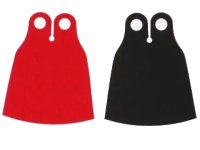 LEGO part Minifigure Cape Cloth, Extended with Black and Red Sides (Zurg) 88687