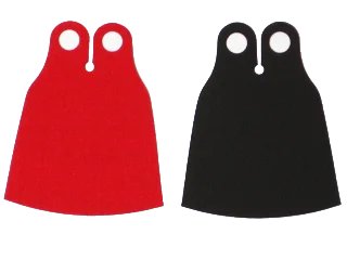 LEGO onderdeel Minifigure Cape Cloth, Extended with Black and Red Sides (Zurg) (88687)