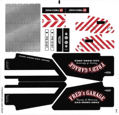 LEGO onderdeel Sticker Sheet for Set 9395 - (71528/4654703) (9395stk01)