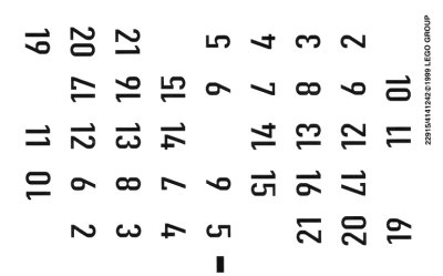 LEGO onderdeel Sticker Sheet for Sets 3404, 3405, 3406, 3407, 3411, and 3420, Sheet 1 - (22915/4141242) (multistk09)