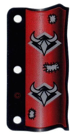 LEGO onderdeel Plastic Flag 3 x 6 Ninja Pattern Red (x65)