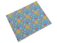 LEGO part Duplo, Cloth Blanket 8 x 10 cm with Sun, Planets and Stars on Medium Blue Background Pattern 103667pb01