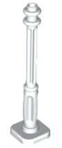 LEGO onderdeel Support 2 x 2 x 7 Lamp Post, 4 Base Flutes (11062)