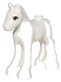 LEGO part Pferd, Friends, Fohlen mit schwarzen und dunkelorange Augen mit 2-Wimpern-Muster 11241pb09