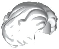 LEGO part Minifigure, Capelli Corti Femminili, Ondulati con Riga Laterale 11256