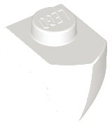 LEGO part Platte, Modificata 1 x 1 con Dente Verticale (15070)