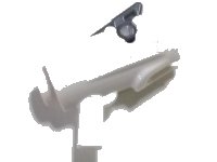 LEGO part Minifigure, Weapon Gun, Mini Blaster / Shooter with Dark Bluish Gray Trigger (15391 / 15392) 15391c01