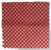 LEGO part Tissu Nappe de Pique-nique / Couverture avec Motif Carreaux Rouge 16280