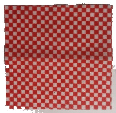 LEGO onderdeel Doek Picknick Tafelkleed / Deken met Rood Geruite Patroon (16280)