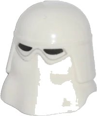 LEGO part Minifigure, Headgear Helmet SW Snowtrooper with Black Eye Holes Pattern 16501pb01