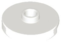 LEGO part Carreau, Rond 2 x 2 avec Tenon Ouvert 18674