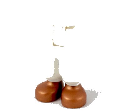 LEGO onderdeel Mini Doll Hips and Trousers Baggy with Copper Shoes Pattern - Thick Hinge (19190c00pb03)