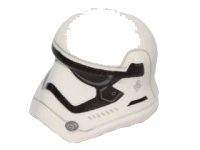 LEGO part Minifigure, Headgear Helmet SW Stormtrooper Ep. 7 Rounded Mouth Pattern 20904pb02
