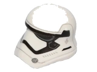LEGO onderdeel Minifigure, Headgear Helmet SW Stormtrooper Ep. 7 Rounded Mouth Pattern (20904pb02)