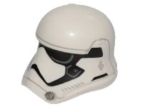 LEGO part Minifigure, Headgear Helmet SW Stormtrooper Ep. 8 Pointed Mouth Pattern 20904pb05