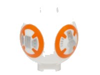 LEGO part Brick, Round 2 x 2 Sphere with Stud / Robot Body with BB-8 Droid Pattern 20953pb01