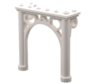 LEGO part Arch 2 x 6 x 5 Ornamented (2145)