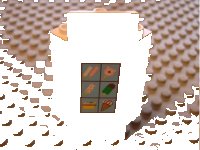 LEGO part Panel 3 x 3 x 6 Corner Wall with Ice Cream Menu Pattern (Sticker) - Set 6414 2345pb03