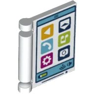 LEGO onderdeel Minifigure, Utensil Book Cover with Tablet Computer Pattern (24093pb014)