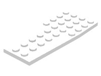 LEGO onderdeel Wig, Plaat 4 x 9 zonder Studs Inkepingen 2413