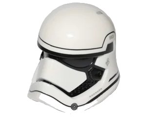 LEGO onderdeel Large Figure Head Modified SW First Order Stormtrooper Pattern (24203pb02)
