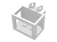 LEGO part Crane Bucket Lift Basket 2 x 3 x 2 with Non-Locking Hinge Fingers 2424