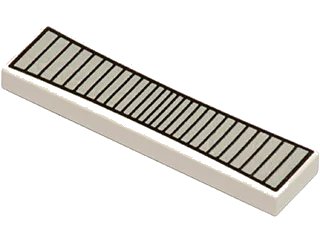 LEGO onderdeel Tile 1 x 4 with Radar Pattern (2431p12)