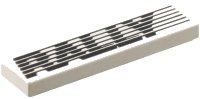 LEGO onderdeel Tegel 1 x 4 met 'RALLY' en Strepen Patroon 2431pb0004