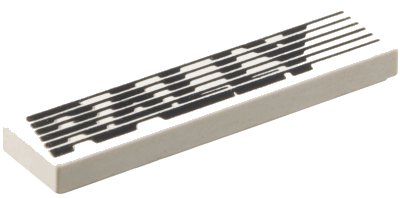 LEGO onderdeel Tegel 1 x 4 met 'RALLY' en Strepen Patroon (2431pb0004)