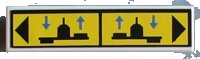 LEGO part Tile 1 x 4 with Flaps Up/Down for Left/Right Pattern (Sticker) - Set 8480 2431pb0016