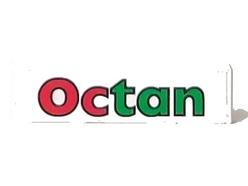 LEGO onderdeel Tile 1 x 4 with Octan Pattern (Sticker) - Sets 6397 / 6472 / 6663 (2431pb0020)