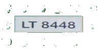 LEGO onderdeel Tile 1 x 4 with 'LT 8448' Pattern (Sticker) - Set 8448 2431pb0046