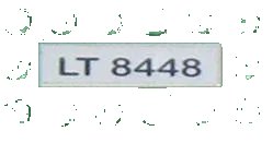 LEGO onderdeel Tile 1 x 4 with 'LT 8448' Pattern (Sticker) - Set 8448 (2431pb0046)