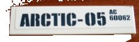 LEGO onderdeel Tile 1 x 4 with 'ARCTIC-05 AC 60062' Pattern (Sticker) - Set 60062 2431pb0587