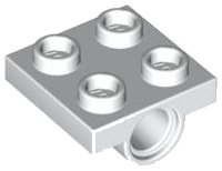LEGO part Plate, Modified 2 x 2 with Pin Hole 2444