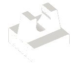 LEGO part Carreau, Modifié 1 x 1 avec Pince 2555